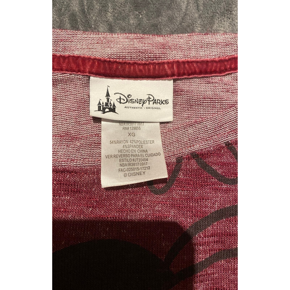 Disney Parks Minnie Mouse Raglan Style Long Sleeve Shirt X-Large - Picture 6 of 7